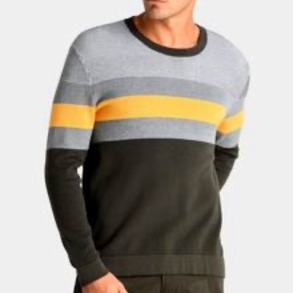 EUC Armani Exchange A|X Chest Stripe Crewneck Sweater Size XXL - Picture 1 of 7